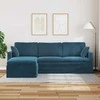 Sofa Mėlyna 228 x 134 x 80 cm Aksomas