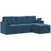 Sofa Mėlyna 228 x 134 x 80 cm Aksomas