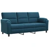Sofa Mėlyna 214 x 85 x 93 cm Aksomas