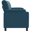 Sofa Mėlyna 214 x 85 x 93 cm Aksomas