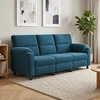 Sofa Mėlyna 214 x 85 x 93 cm Aksomas