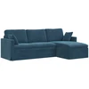 Sofa Mėlyna 228 x 134 x 80 cm Aksomas