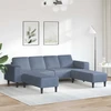 Sofa Mėlyna 250 x 188 x 76 cm Kordūrinis audinys