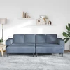 Sofa Mėlyna 250 x 188 x 76 cm Kordūrinis audinys