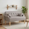 Sofa Minkštas kampas su mygtukų apmušalais Taupe 120 x 65 x 79 cm