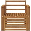 Lauko sofa Kietos akacijos mediena Natūrali