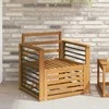 Lauko sofa Kietos akacijos mediena Natūrali