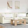 Sofa Pagalvės 2 pcs Balta 120 x 40 cm audinys