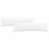 Sofa Pagalvės 2 pcs Balta 145 x 40 cm audinys