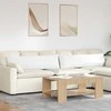 Sofa Pagalvės 2 pcs Balta 145 x 40 cm audinys