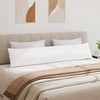 Sofa Pagalvės 2 pcs Balta 200 x 40 cm audinys
