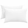 Sofa Pagalvės 2 pcs Balta 60 x 40 cm audinys