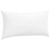Sofa Pagalvės 2 pcs Balta 80 x 40 cm audinys