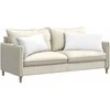 Sofa Pagalvės 2 pcs Balta 80 x 40 cm audinys