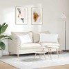 Sofa Pagalvės 2 pcs Balta 80 x 40 cm audinys