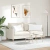 Sofa Pagalvės 2 pcs Balta 80 x 40 cm audinys
