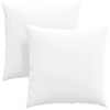 Sofa Pagalvės 2 pcs Balta 80 x 80 cm audinys