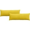 Sofa Pagalvės 2 pcs Geltona 120 x 40 cm Kordūrinis audinys