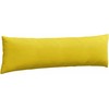 Sofa Pagalvės 2 pcs Geltona 145 x 40 cm Kordūrinis audinys