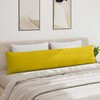 Sofa Pagalvės 2 pcs Geltona 200 x 40 cm Kordūrinis audinys