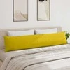 Sofa Pagalvės 2 pcs Geltona 200 x 40 cm Kordūrinis audinys