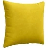 Sofa Pagalvės 2 pcs Geltona 45 x 45 cm Kordūrinis audinys