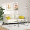 Sofa Pagalvės 2 pcs Geltona 50 x 30 cm Kordūrinis audinys