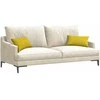 Sofa Pagalvės 2 pcs Geltona 50 x 30 cm Kordūrinis audinys