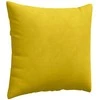 Sofa Pagalvės 2 pcs Geltona 50 x 50 cm Kordūrinis audinys