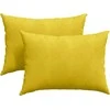 Sofa Pagalvės 2 pcs Geltona 70 x 50 cm Kordūrinis audinys