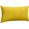 Sofa Pagalvės 2 pcs Geltona 80 x 40 cm Kordūrinis audinys