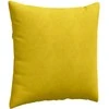 Sofa Pagalvės 2 pcs Geltona 80 x 80 cm Kordūrinis audinys