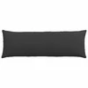 Sofa Pagalvės 2 vnt. audinys Juoda 120 x 40 cm