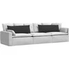 Sofa Pagalvės 2 pcs Juoda 120 x 40 cm audinys