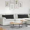 Sofa Pagalvės 2 pcs Juoda 120 x 40 cm audinys