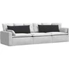 Sofa Pagalvės 2 pcs Juoda 120 x 40 cm Kordūrinis audinys