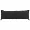 Sofa Pagalvės 2 pcs Juoda 120 x 40 cm Kordūrinis audinys