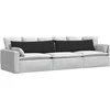 Sofa Pagalvės 2 pcs Juoda 145 x 40 cm audinys