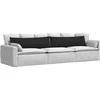 Sofa Pagalvės 2 pcs Juoda 145 x 40 cm audinys