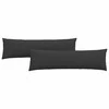 Sofa Pagalvės 2 pcs Juoda 145 x 40 cm audinys