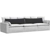 Sofa Pagalvės 2 pcs Juoda 145 x 40 cm Kordūrinis audinys