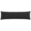 Sofa Pagalvės 2 pcs Juoda 145 x 40 cm Kordūrinis audinys