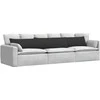Sofa Pagalvės 2 pcs Juoda 200 x 40 cm audinys