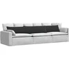 Sofa Pagalvės 2 pcs Juoda 200 x 40 cm Kordūrinis audinys
