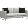 Sofa Pagalvės 2 pcs Juoda 45 x 45 cm audinys