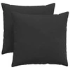 Sofa Pagalvės 2 pcs Juoda 45 x 45 cm audinys