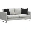 Sofa Pagalvės 2 pcs Juoda 45 x 45 cm Kordūrinis audinys
