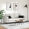 Sofa Pagalvės 2 pcs Juoda 50 x 30 cm audinys