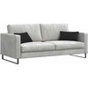 Sofa Pagalvės 2 pcs Juoda 50 x 30 cm audinys