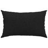 Sofa Pagalvės 2 pcs Juoda 50 x 30 cm audinys